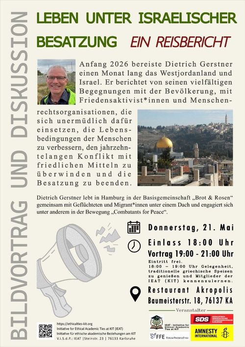 Ein Reisebericht: Leben Unter Israelischer Besatzung