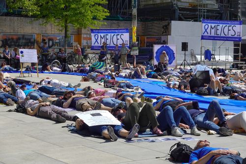 LiegendDemo Karlsruhe - Awareness für ME/CFS 