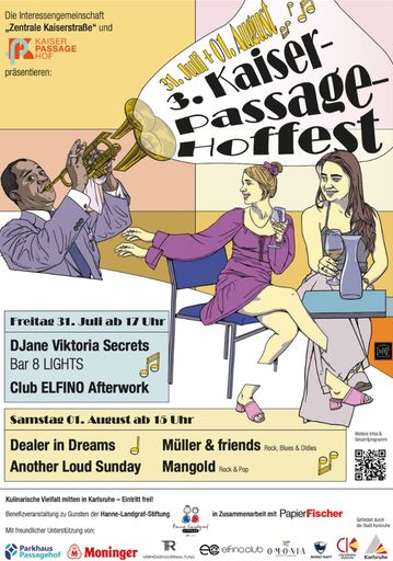 Plakate des 3. Kaiser-Passage-Hoffest