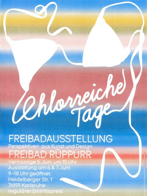 Chlorreiche Tage. Freibadaustellung. Perspektive aus Kunst und Design