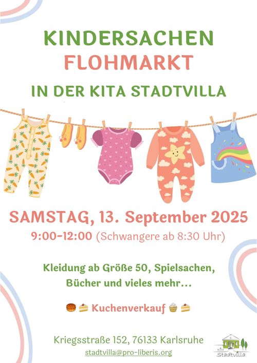 Kindersachen Flohmarkt in der KiTa Stadtvilla
