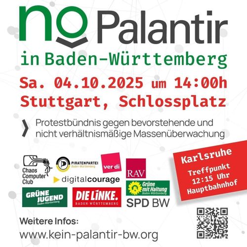 Kein Palantir in Baden-Württemberg! 