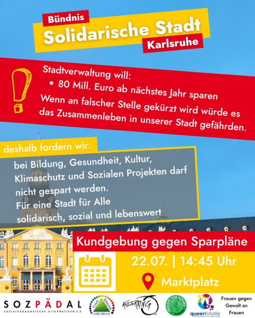 Kundgebung gegen Sparpläne