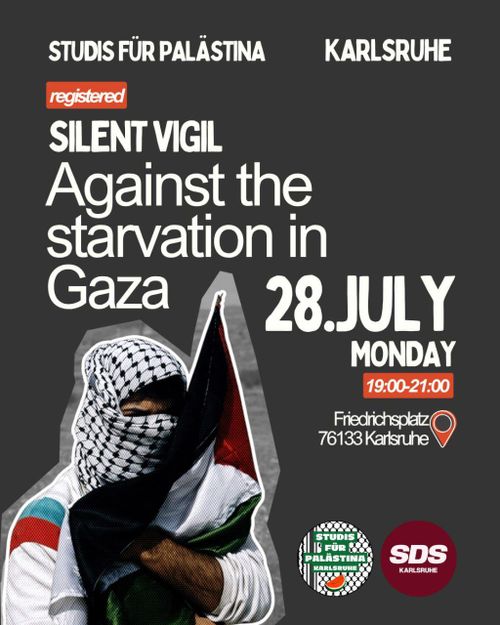 Mahnwache "Gegen die Aushungerung in Gaza"