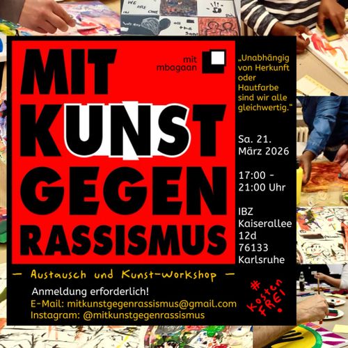 MIT KUNST GEGEN RASSISMUS – Austausch und Kunst-Workshop