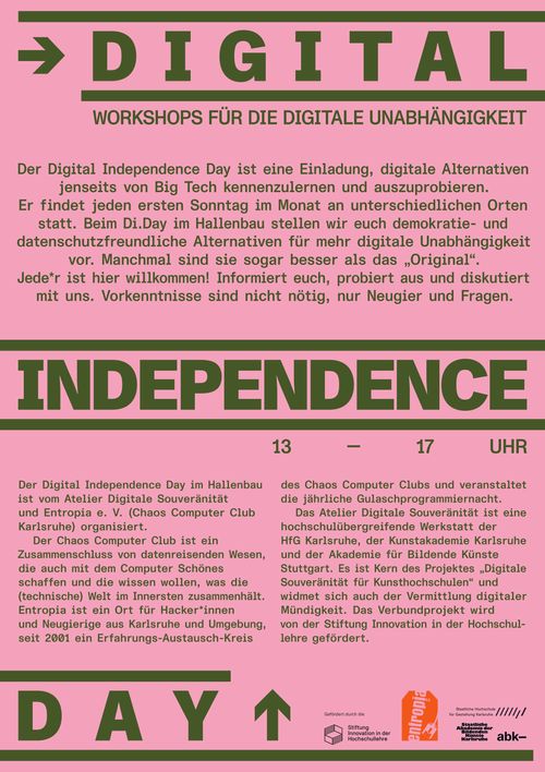 DIGITAL INDEPENDENCE DAY: Workshops für die digitale Unabhängigkeit
