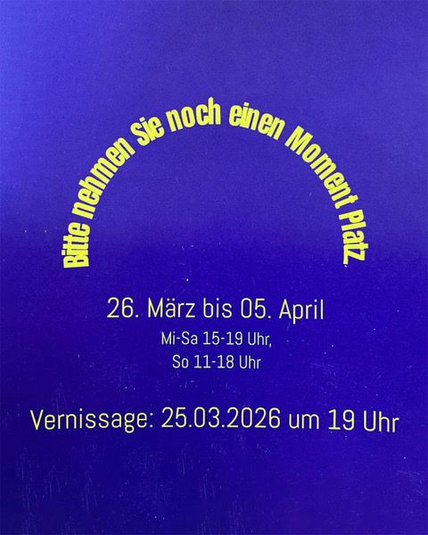 Bitte nehmen Sie noch einen Moment Platz