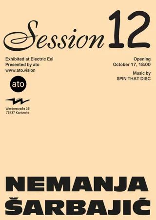Poster of Session 12 with a cream background