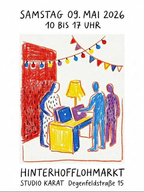 Hinterhofflohmarkt im Studio Karat